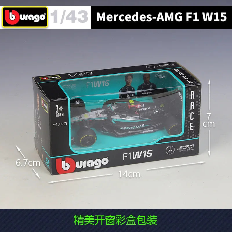 1:43 F1 Mercedes AMG Team 2024 #44 #63 Season W15