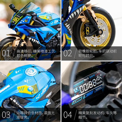 1:10 Yamaha YZF-R1 Kawasaki H2R