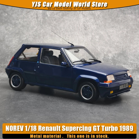 NOREV 1/18 Scale   Renault Supercing GT Turbo 1989  Static Car Model Diecast Model Ornament Holiday Gift Collection