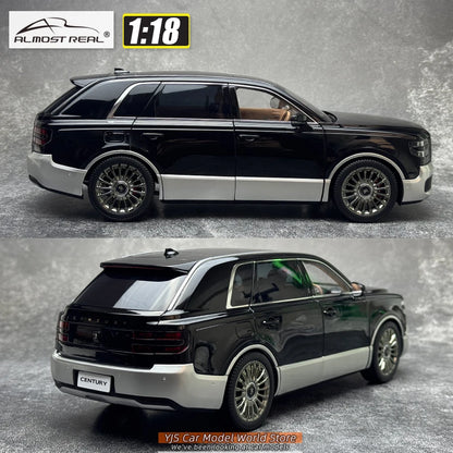 1:18 Toyota Century - 2023  Black x Silver RHD