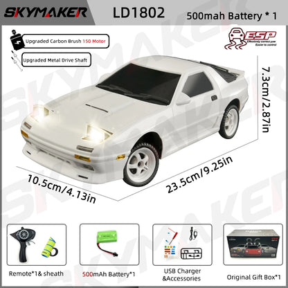 1:18 RC Drift Car AE86 Model LD1801 RX-7 FC LD1802