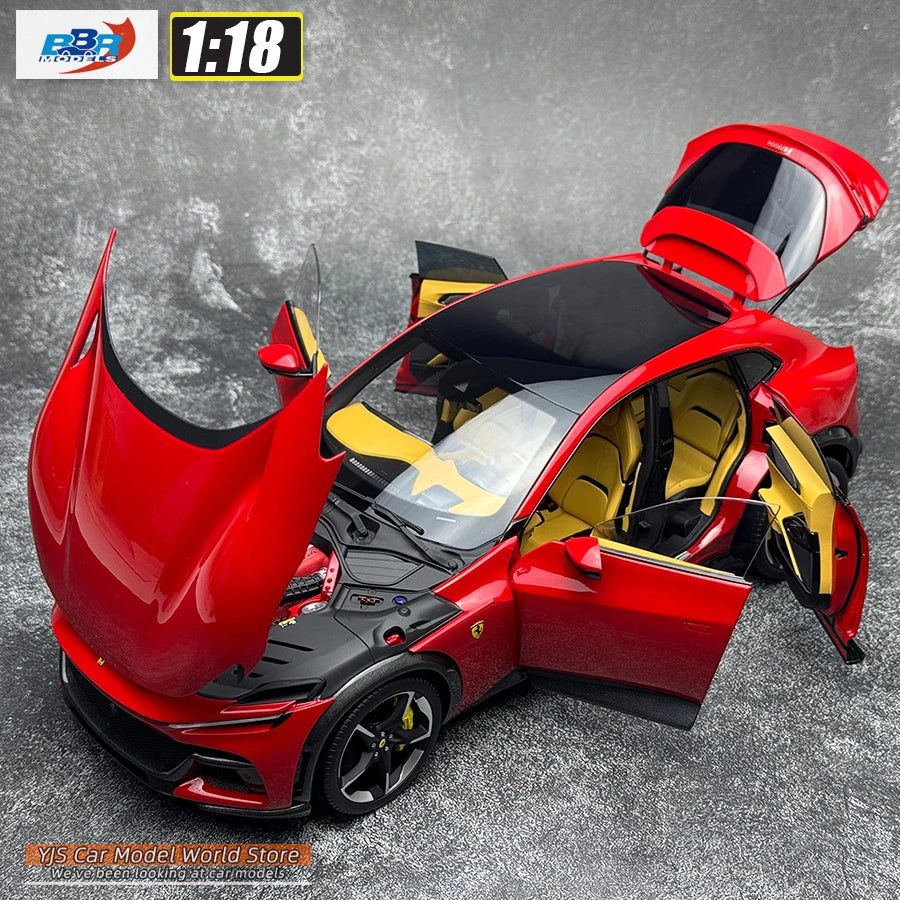 1:18 Ferrari Purosangue - Rosso Corsa Panoramic Roof