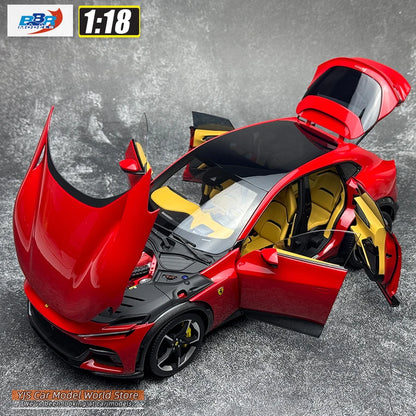 1:18 Ferrari Purosangue - Rosso Corsa Panoramic Roof