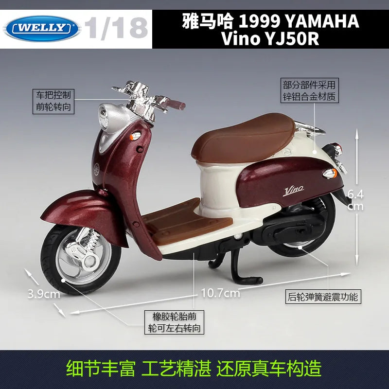 1:18 Yamaha 1999 Vino Yj50r 50 R Scooter