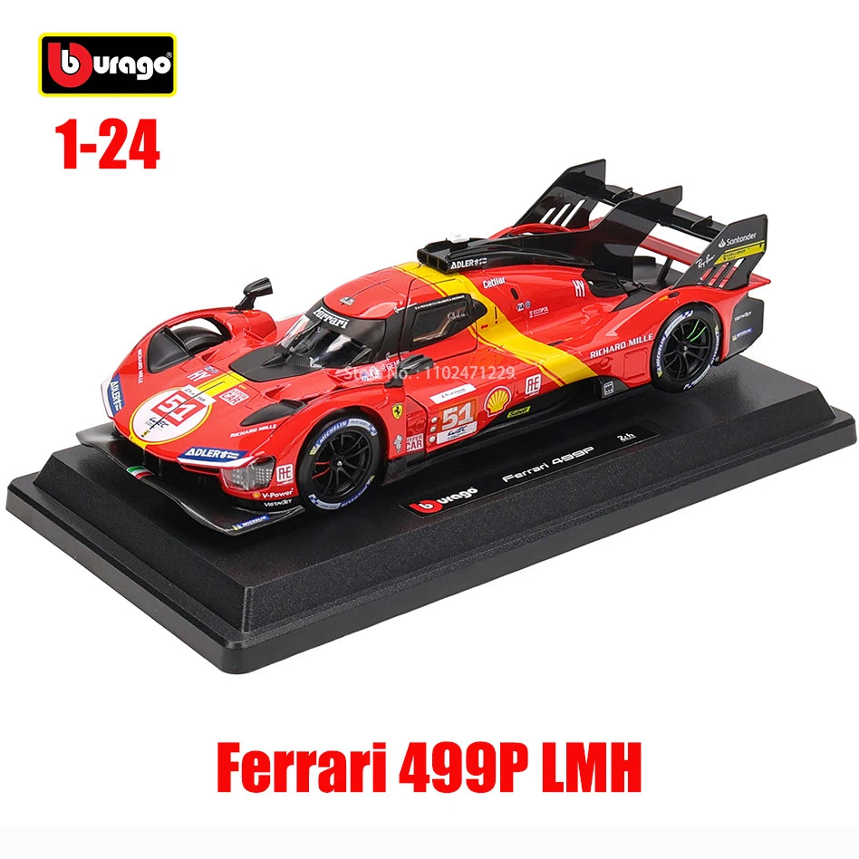 1:24  2024 Ferrari 499P LMH FORMULA RACING 250GTO FXXK 458