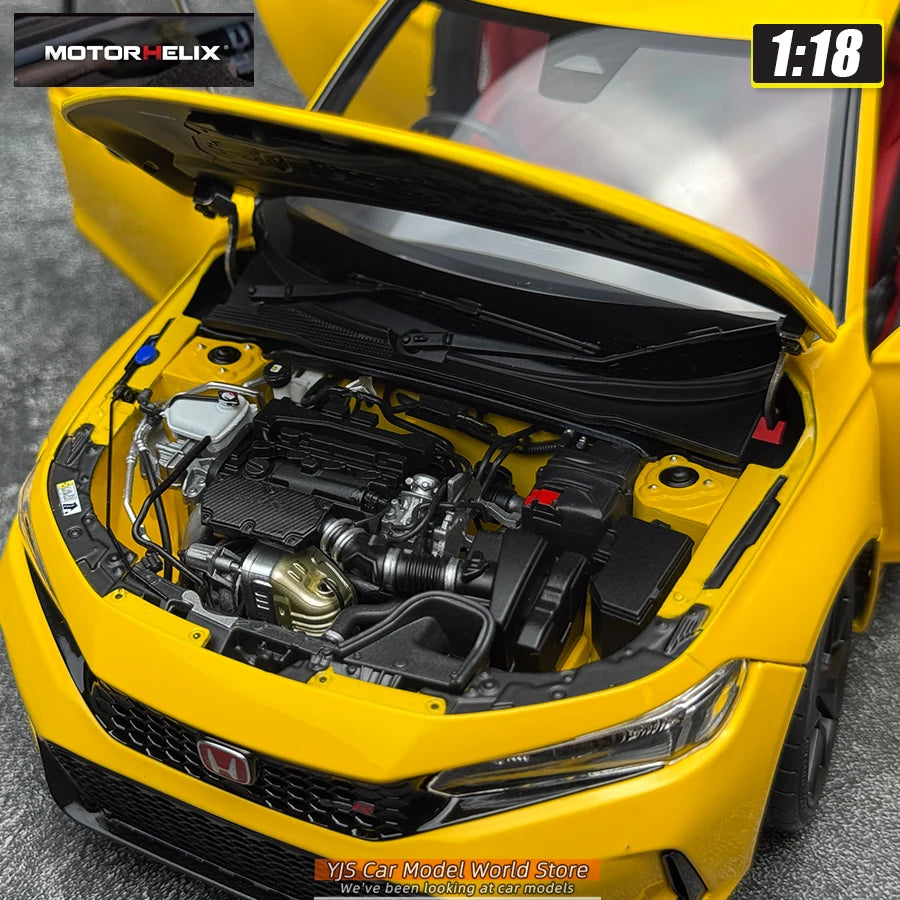 MOTORHELIX 1/18 Honda Civic Type R FL5  Die-casting  automotive model  collection  static display piece  holiday gift