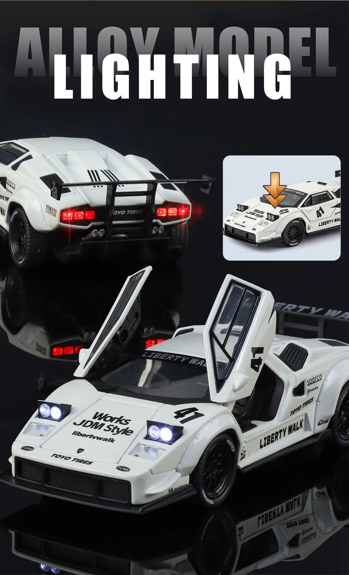 1:32 Lamborghini Countach LP5000
