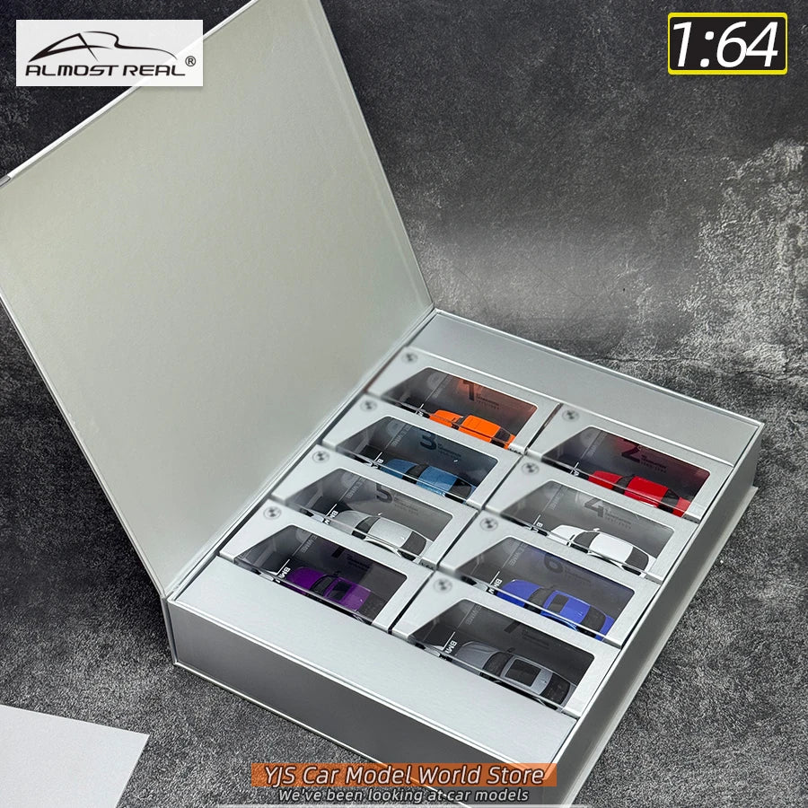 1:64 50 Years 7 GENERATIONS 3 Series 8 sets of car model static ornaments collection