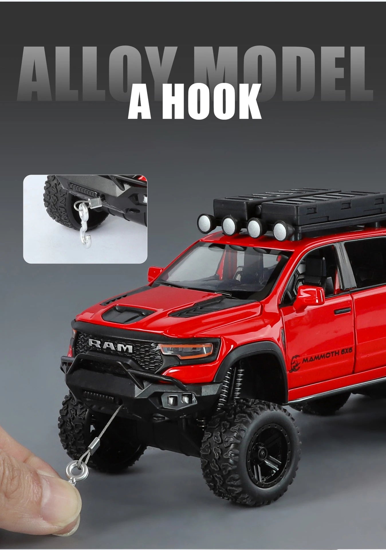 1:32 Dodge Tyrannosaurus RAM Pickup