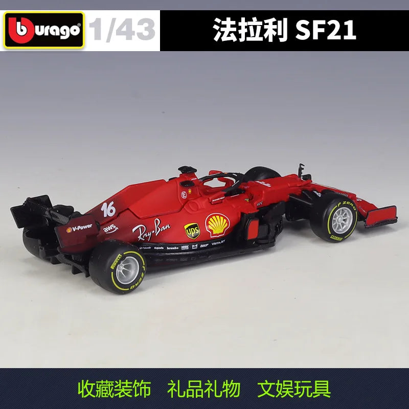 1:43 F1 Racing 2021 Season Ferrari Team Sf21 #16 #55