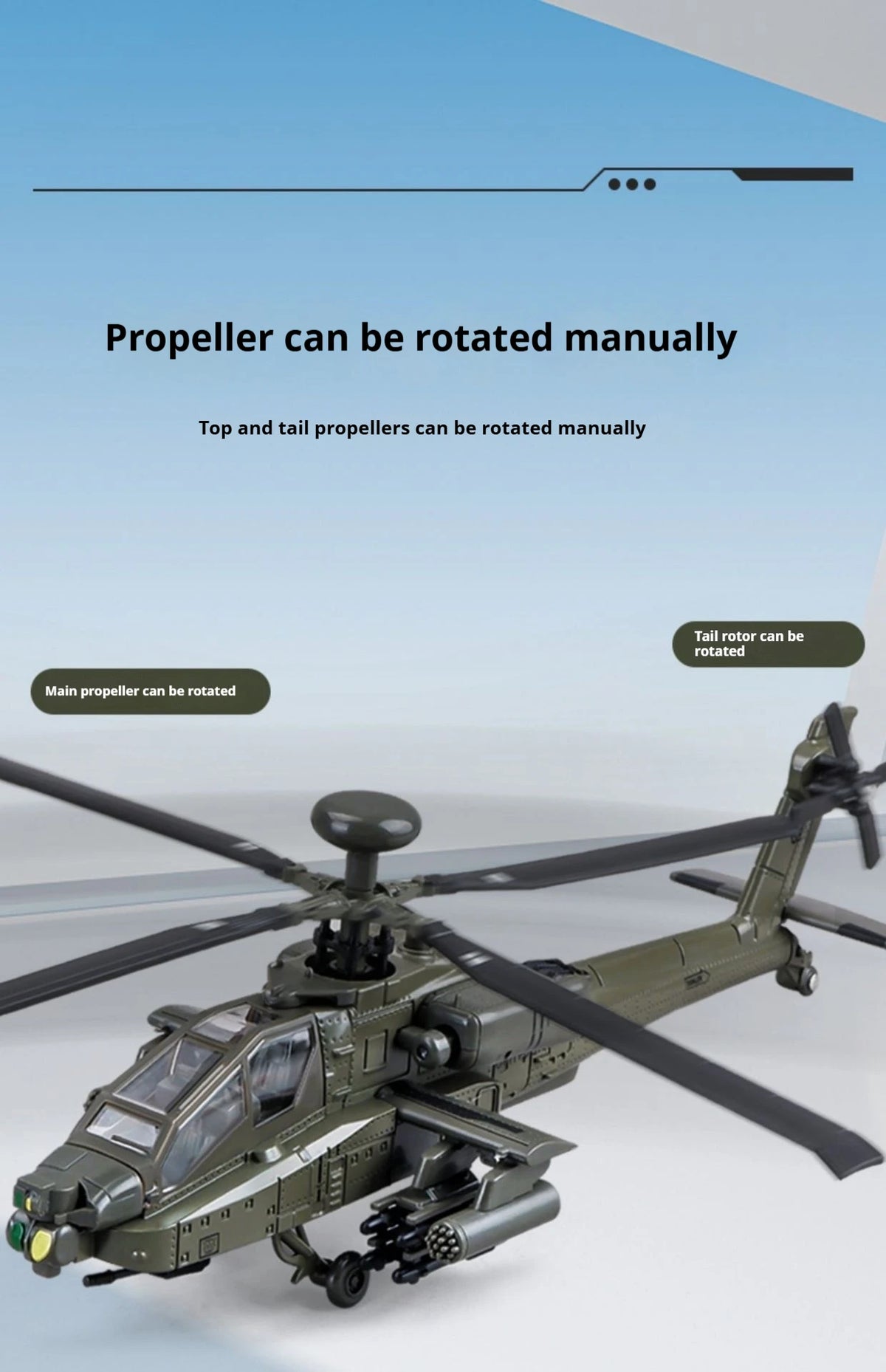 1:64 AH-64 Apache Black Hawk