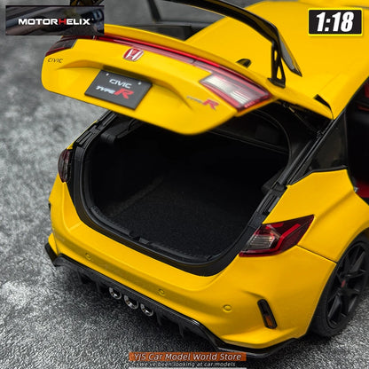 MOTORHELIX 1/18 Honda Civic Type R FL5  Die-casting  automotive model  collection  static display piece  holiday gift