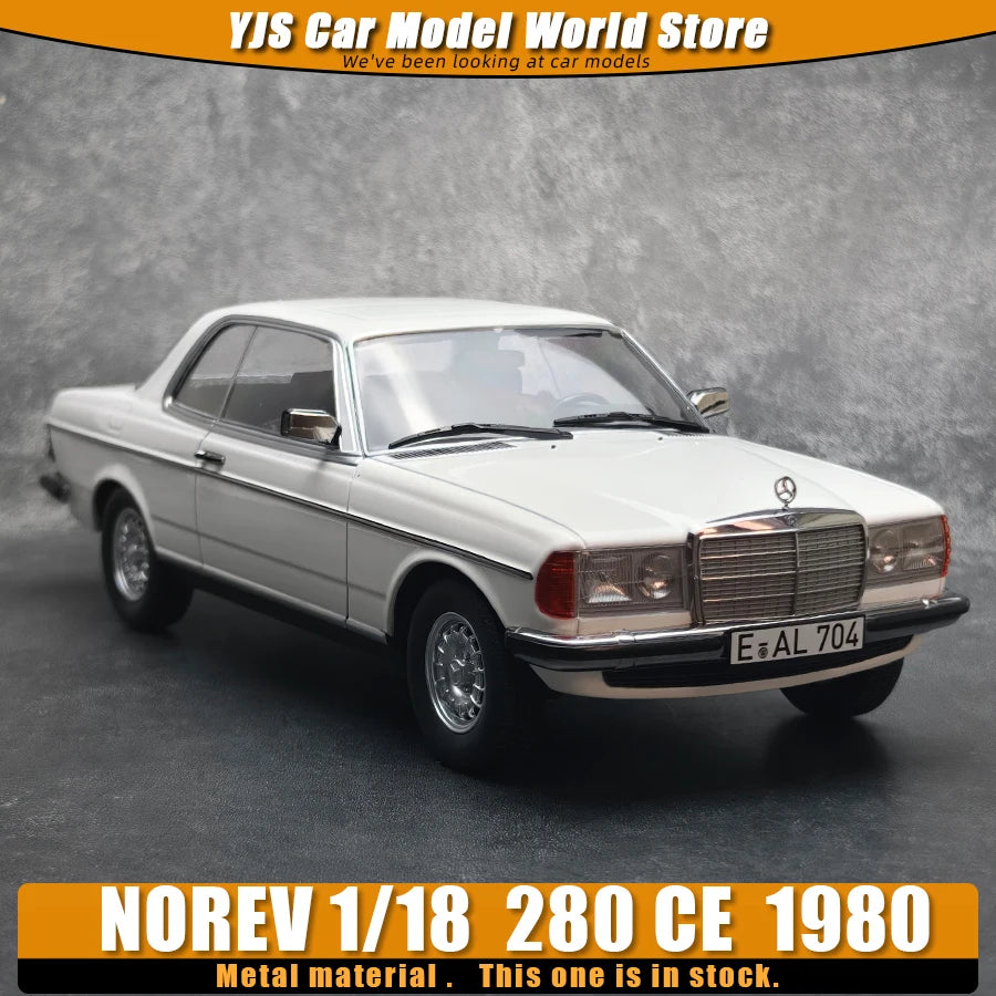 NOREV 1/18 Scale  280 CE 1980 Static Car Model Diecast Model Ornament Holiday Gift Collection