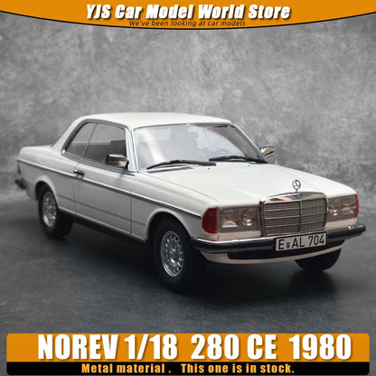 NOREV 1/18 Scale  280 CE 1980 Static Car Model Diecast Model Ornament Holiday Gift Collection