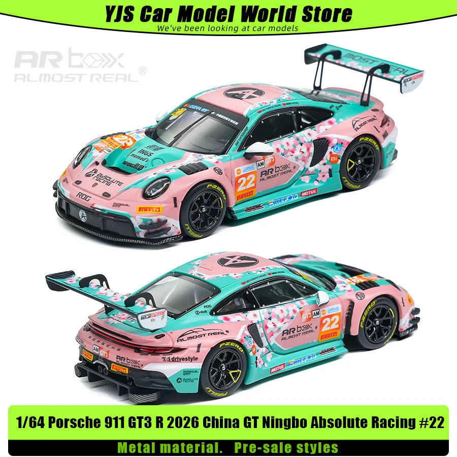 1:64 Porsche 911 GT3 R 202 GT Ningbo Absolute Racing #22