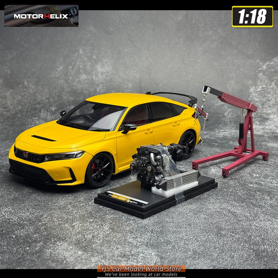 MOTORHELIX 1/18 Honda Civic Type R FL5  Die-casting  automotive model  collection  static display piece  holiday gift