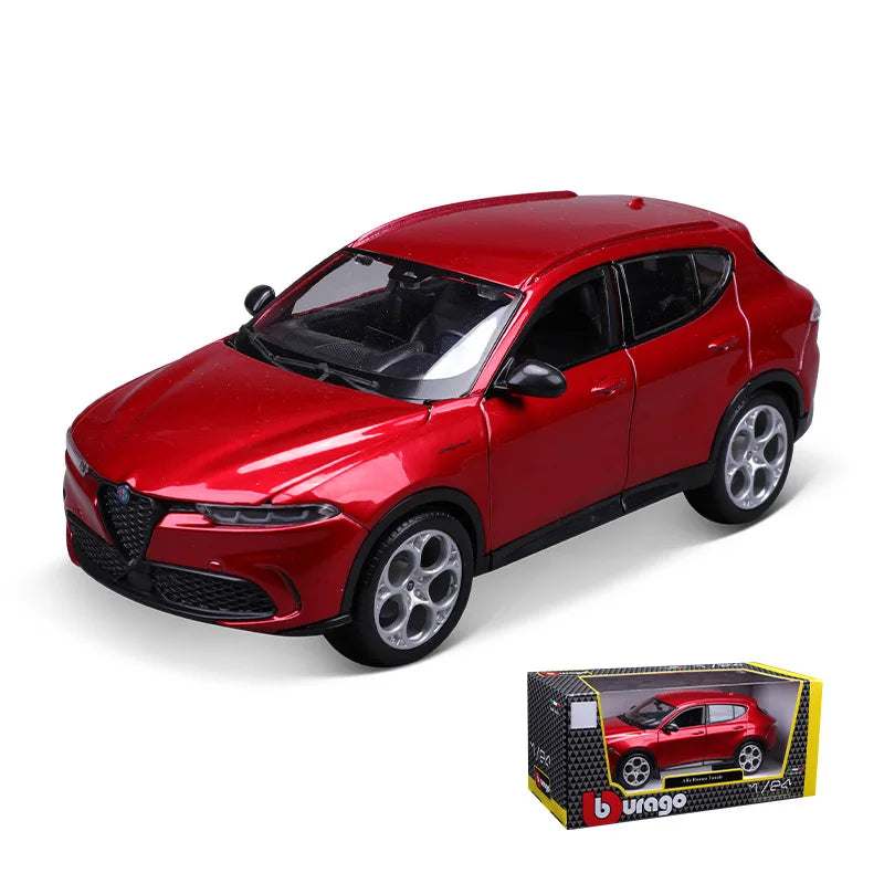 Bburago1:24 Alfa Romeo Tonale Static Simulation Alloy Car Model Toy Collection Display Piece Gift