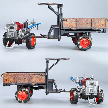 1:24 Rust Nostalgia Hand Tractor Model