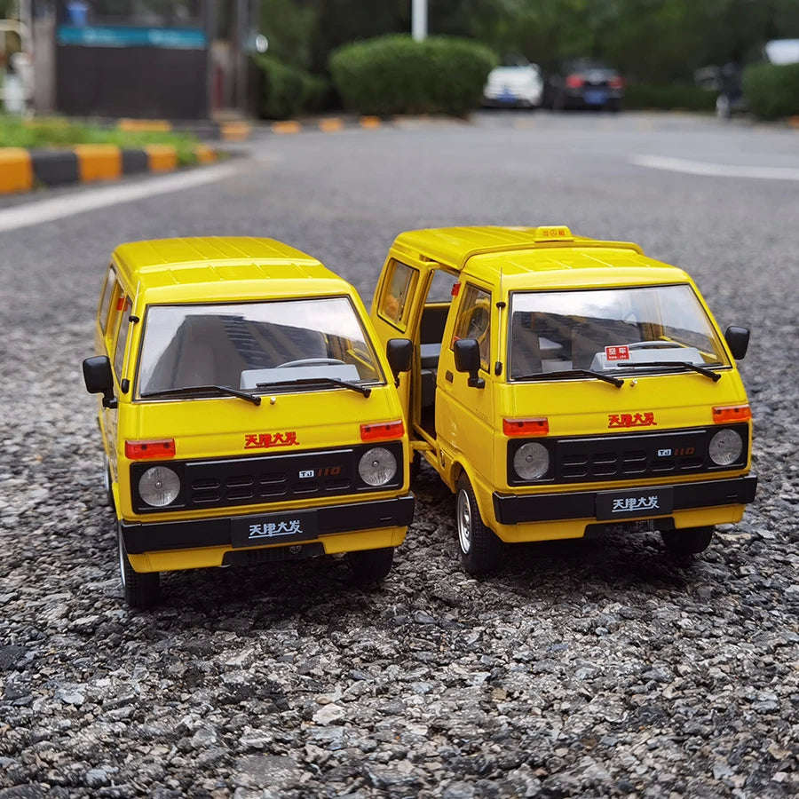 1:18 Tianjin Dafa Yellow Bug Bread Van - Dafa Taxi TJ110