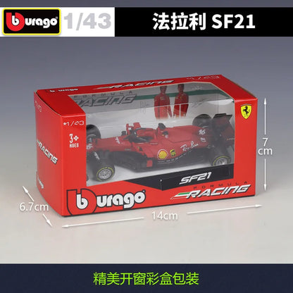 1:43 F1 Racing 2021 Season Ferrari Team Sf21 #16 #55