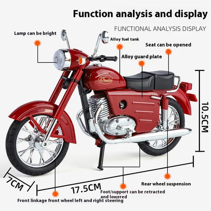 1:10 Czechoslovakia Jawa250 Classic Motorcycle