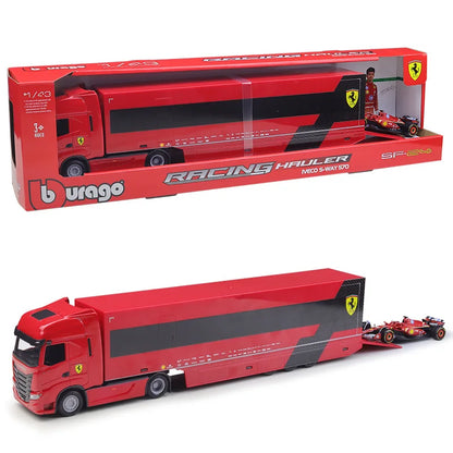 1:43 Iveco S Way 2024 Ferrari Sf-24 F1 Mercedes Semi 2024 F1 W15