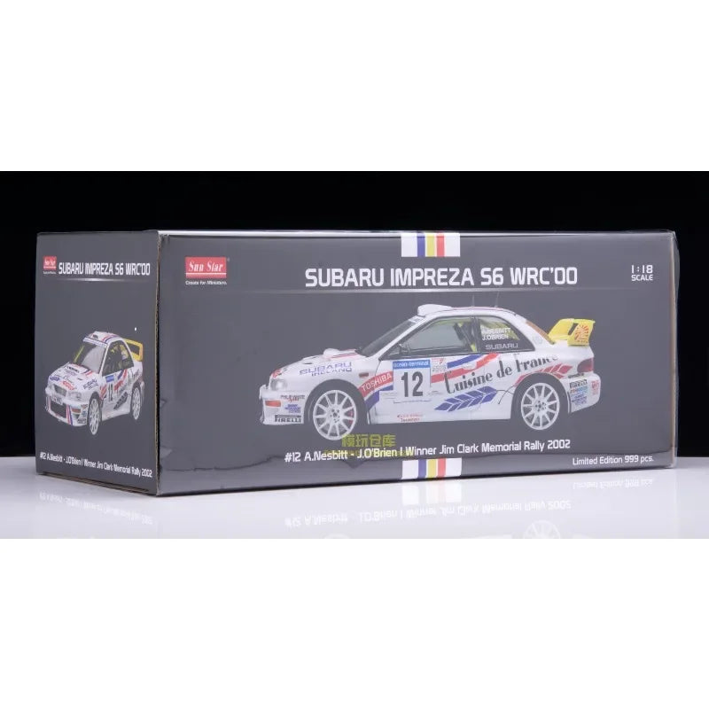 1:18 Subaru Impreza S6 WRC 2002 Rally