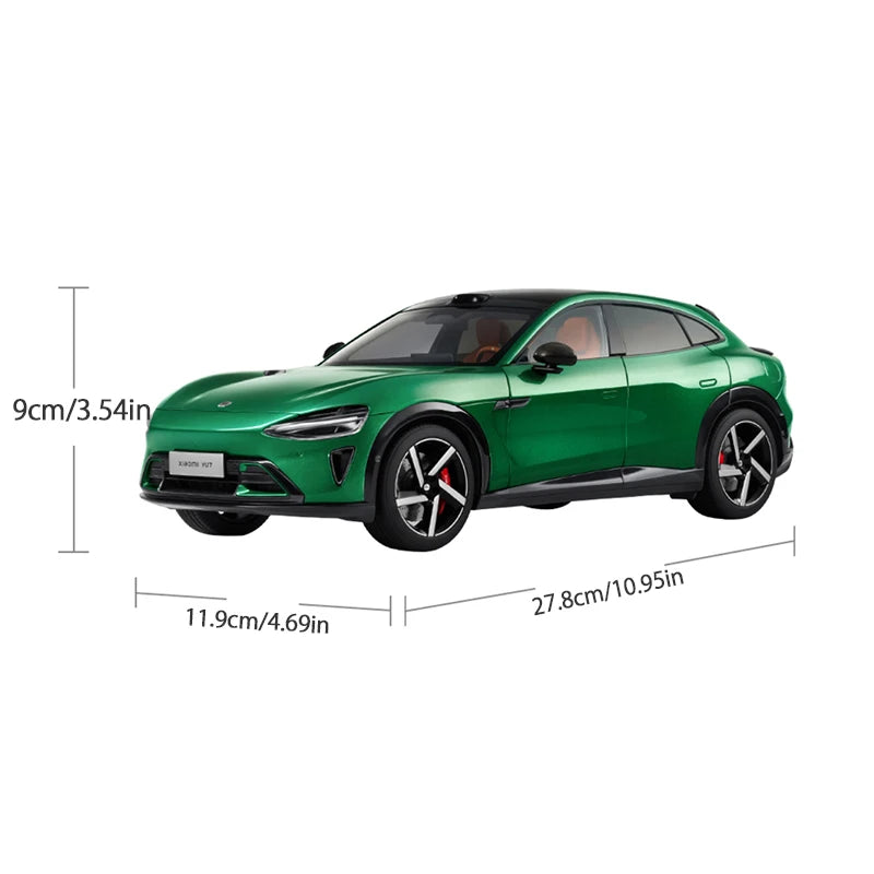 新品 xiaomi yu7 1:18 自動車合金モデル ジェムグリーン Xiaomi YU7 Jewel Green Titanium Alloy SUV Model 1:18 Scale
