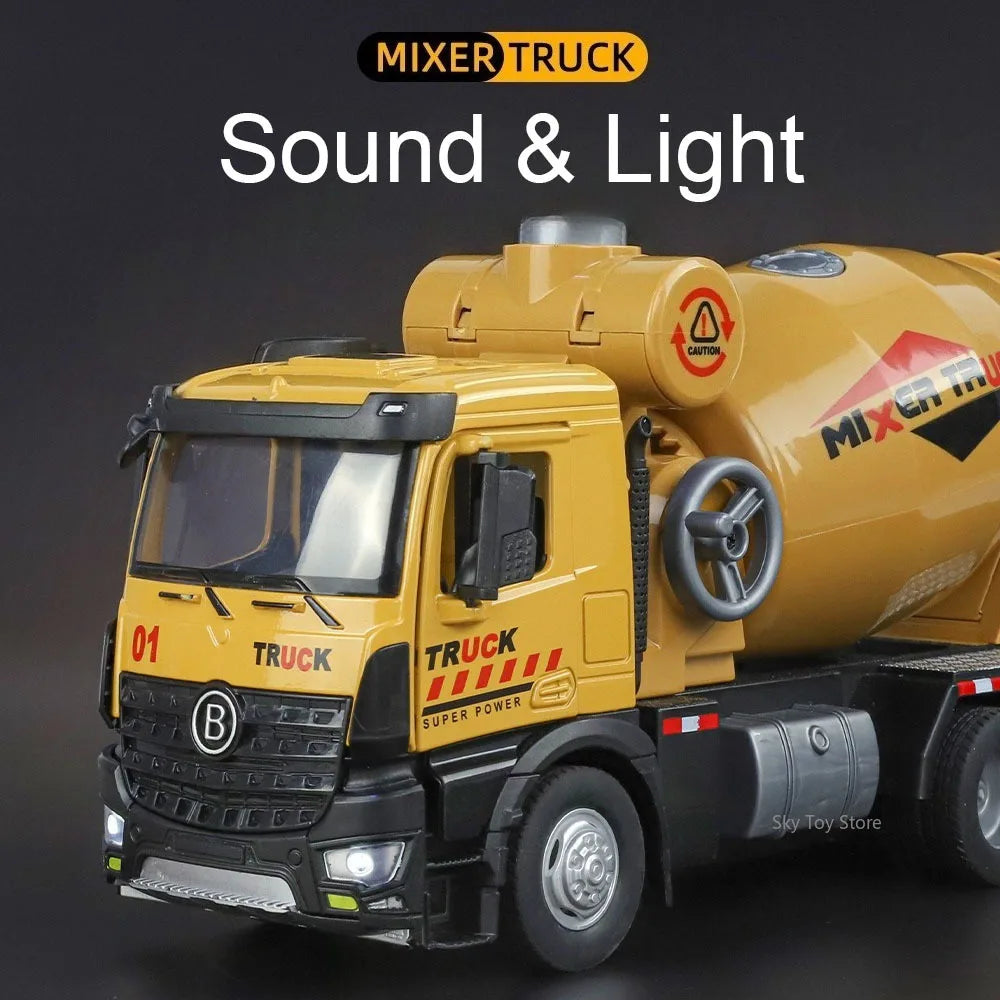 1:24 Crane Mixer Truck