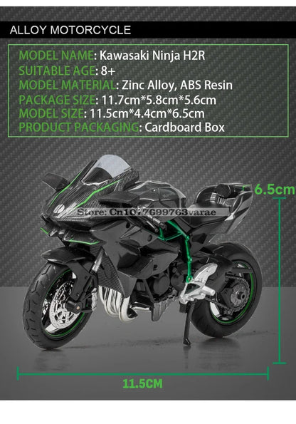 1:18 Kawasaki Ninja H2R  GSX-R1000 YAMAHA YZF-R1