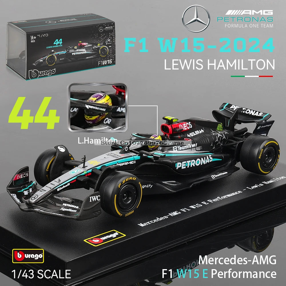1:43 Mercedes-AMG Petronas F1 Team W15 2024 #44 Hamilton #63