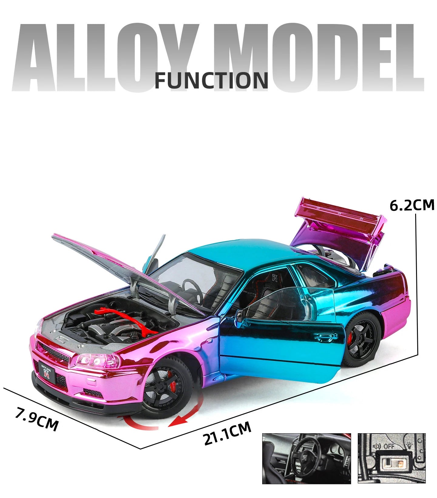 1:24 Nissan Skyline GT-R GTR R34