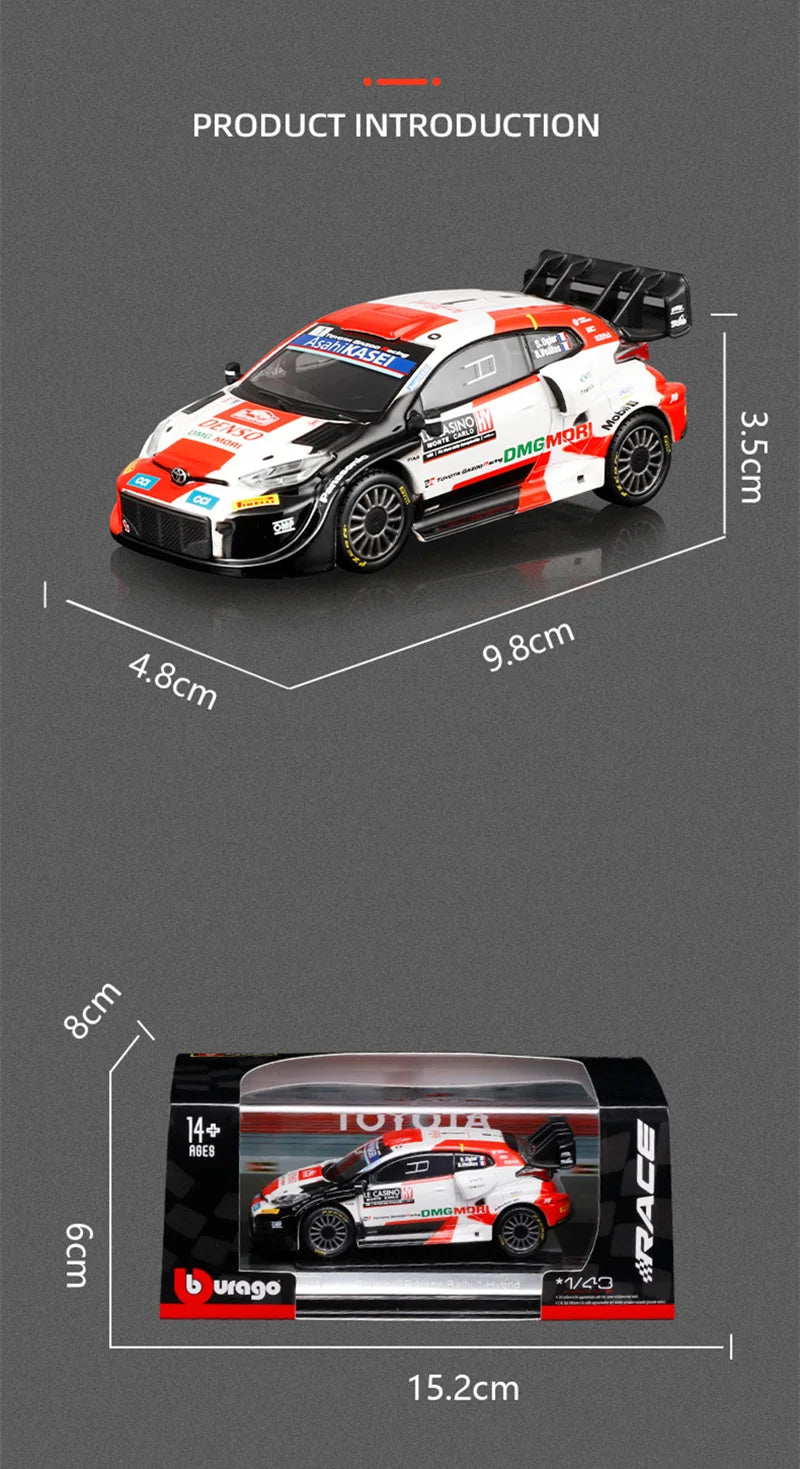 1:43 TOYOTA GR Yaris Rally 1 Hybrid