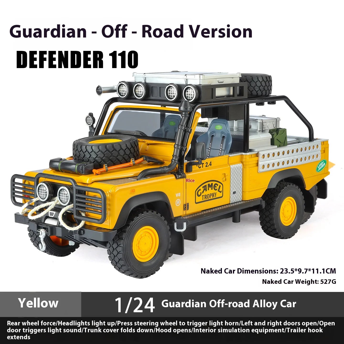 1:24 Land Rover Defender Camel Trophy