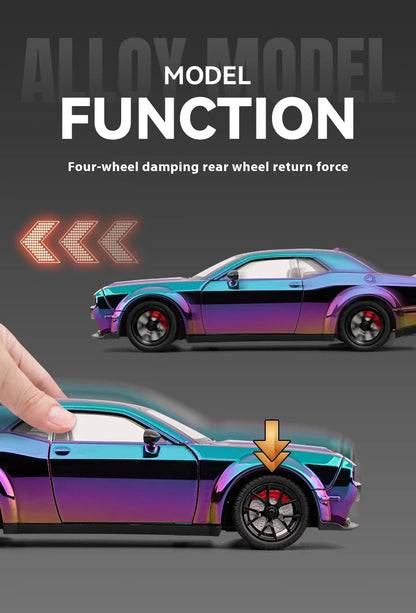 1:24 Dodge Hellcat electroplating version