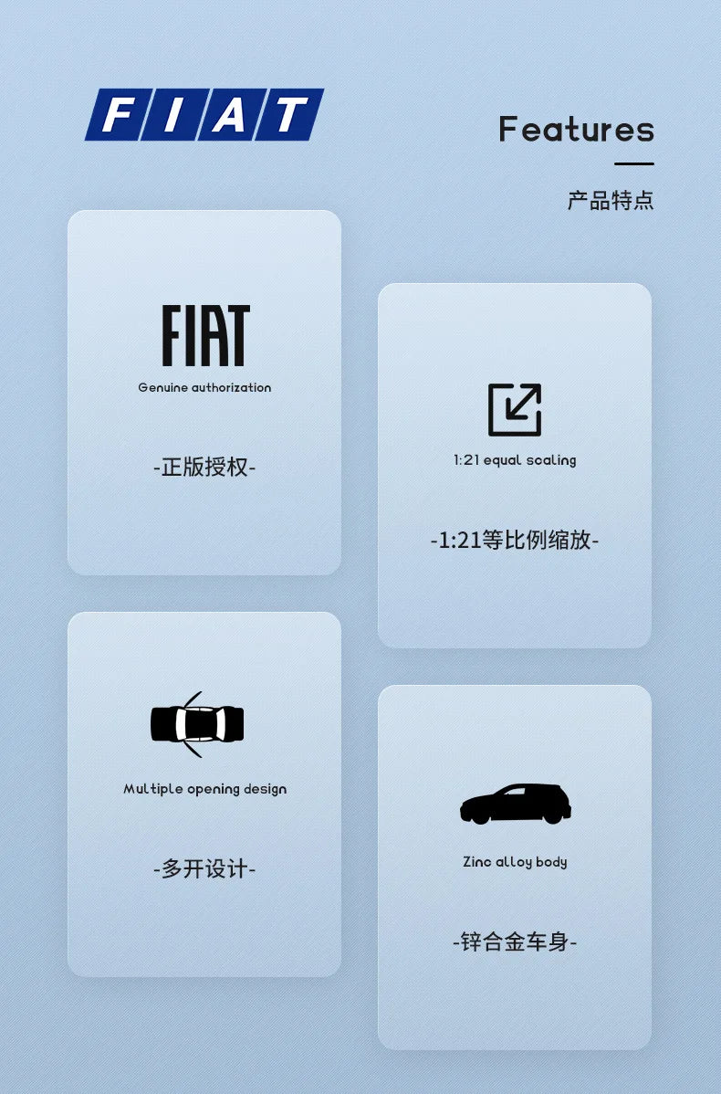1:24 Fiat 500 Faux