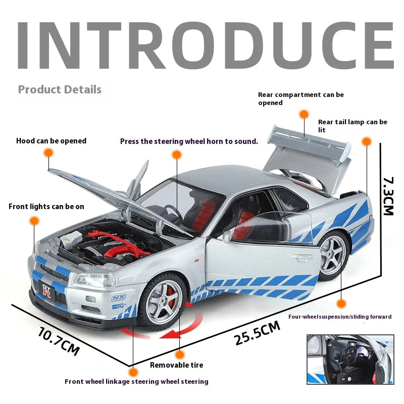 1:18 Nissan Skyline GT-R R34