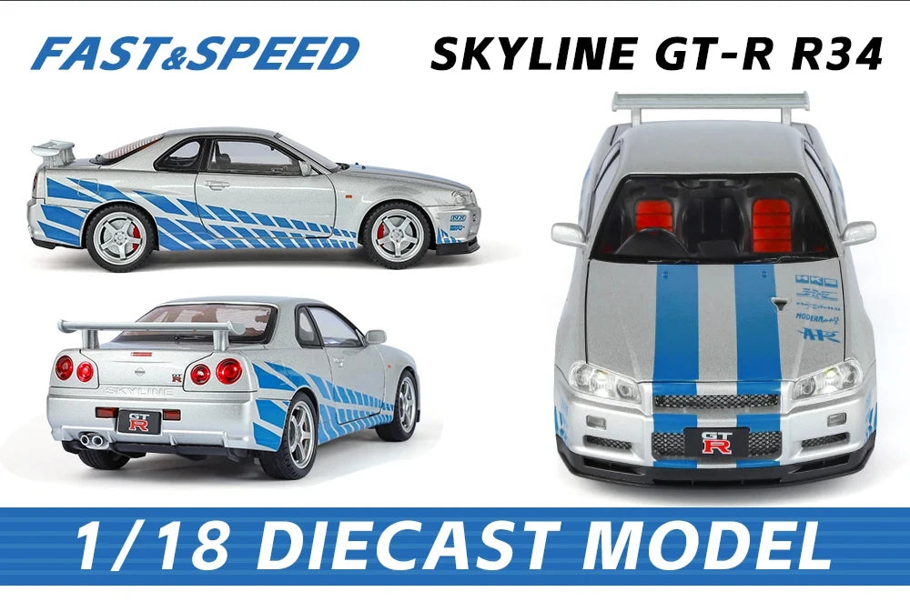 1:18 GTR GT-R R34 Skyline Ares