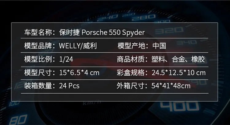 1:24 Porsche 550 Spyder Convertible