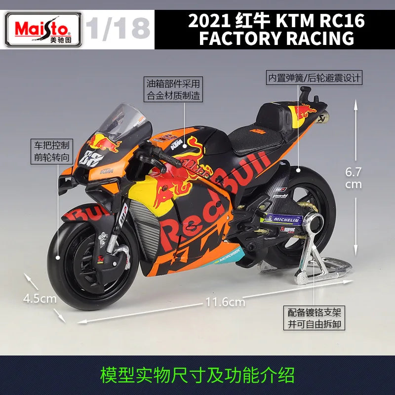 1:18 Toro Rosso Ktm Team Moto Gp #33 #88 Rc16
