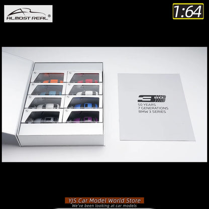 1:64 50 Years 7 GENERATIONS 3 Series 8 sets of car model static ornaments collection