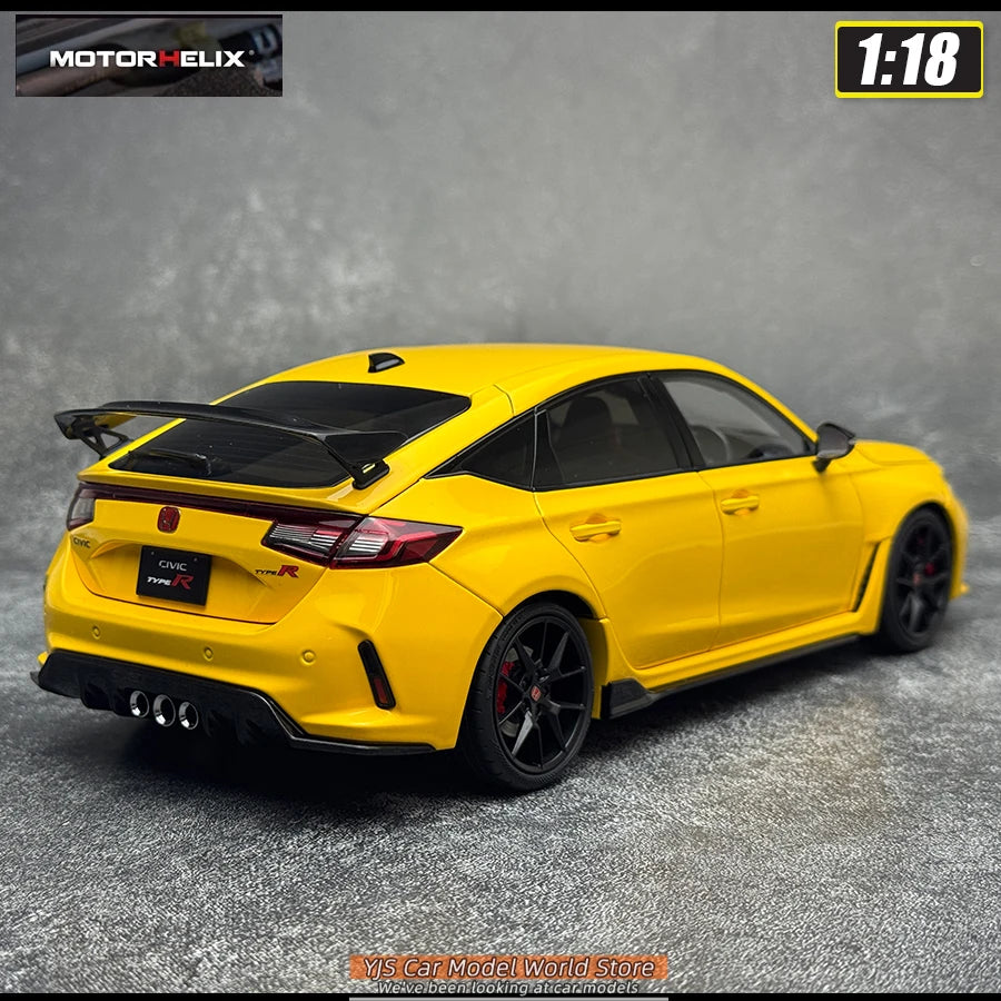 MOTORHELIX 1/18 Honda Civic Type R FL5  Die-casting  automotive model  collection  static display piece  holiday gift