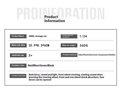 1:24 Mercedes-Benz 300SL Classic