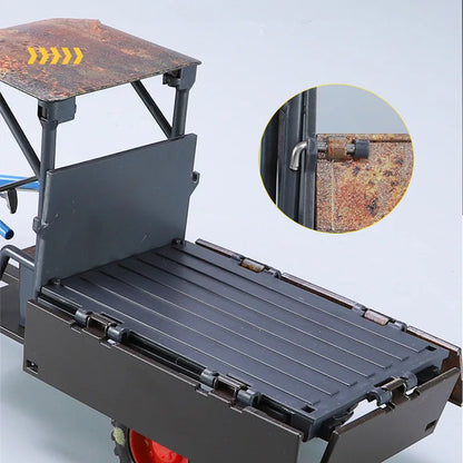 1:24 Rust Nostalgia Hand Tractor Model