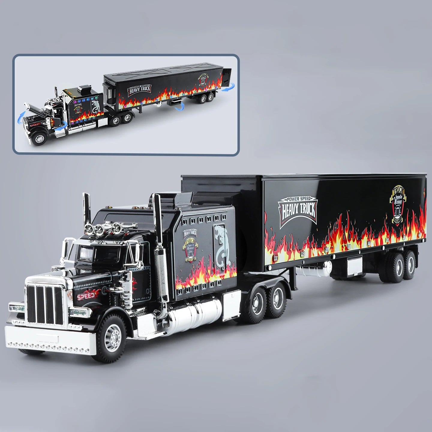 1:24 Heavy Semi Trailer Truck Head