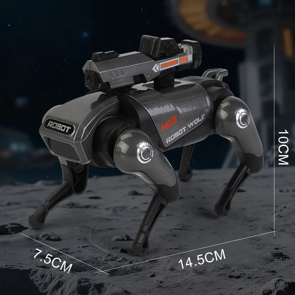 New Alloy Four Legged Intelligent Robot Wolf Model