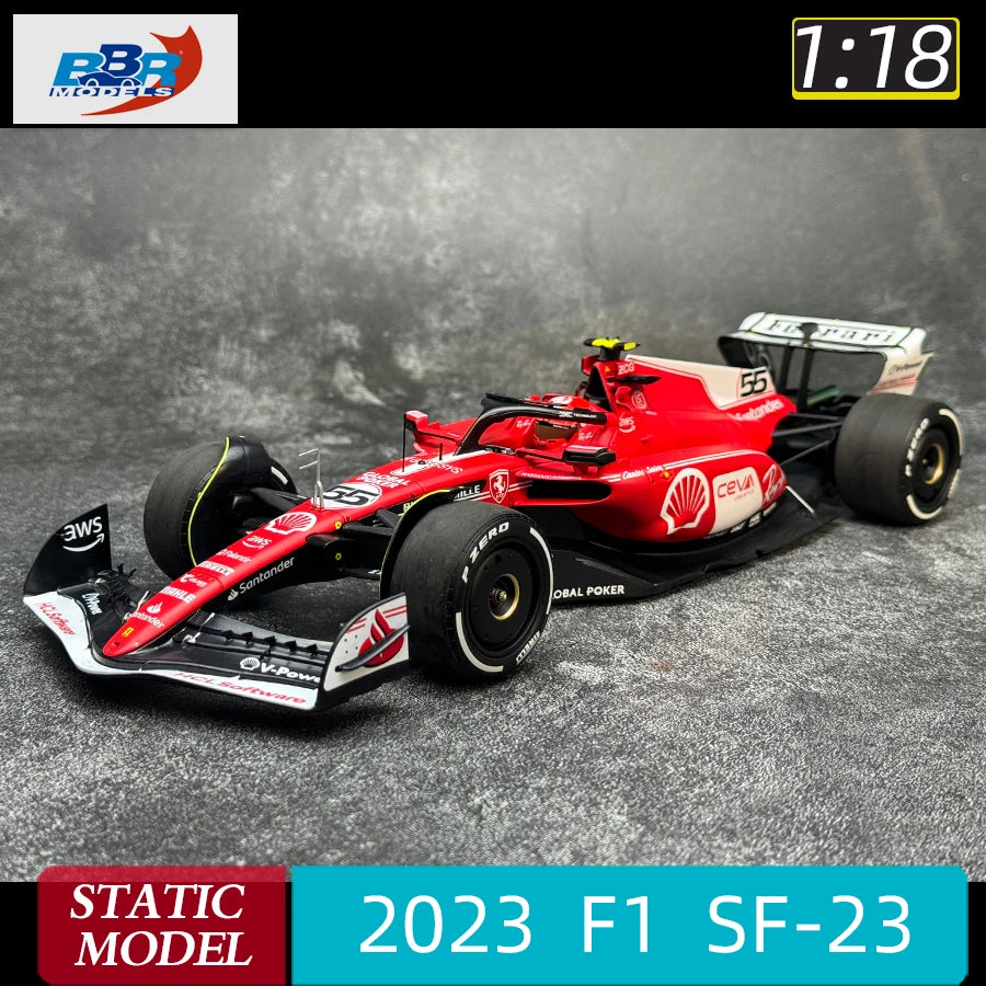 1:18 new F1 SF-23 2023 Leclerc Sainz Las Vegas Station Belgium Station 16# 55#