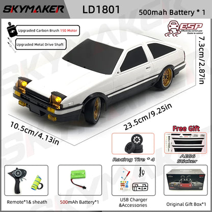 1:18 RC Drift Car AE86 Model LD1801 RX-7 FC LD1802