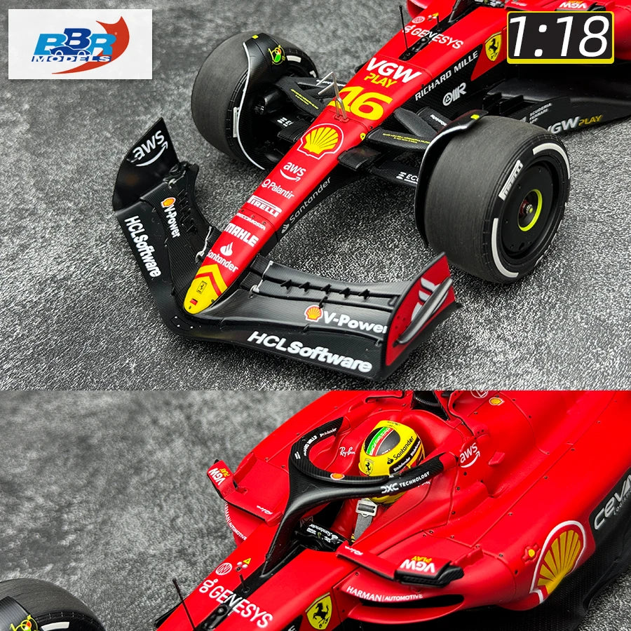 1:18 New F1 2023 SF-23 Italy GP 2023 3RD Singapore GP Formula Racing