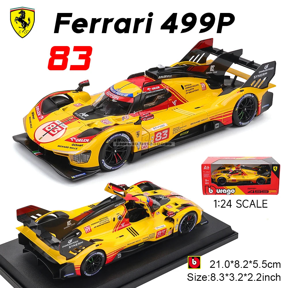 1:24 2024 Ferrari 499P FORMULA RACING 488 250GTO FXXK 458